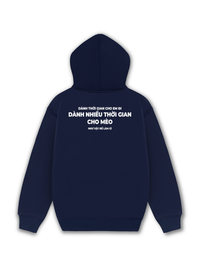 Áo Hoodie Nỉ Hai Da Dành Thời Gian Cho Mèo