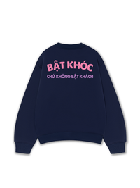 Áo Sweater Nỉ Hai Da Bật Khóc Chứ Không Bật Khách