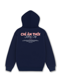 Áo Hoodie Nỉ Hai Da Chỉ Ăn Không Tập