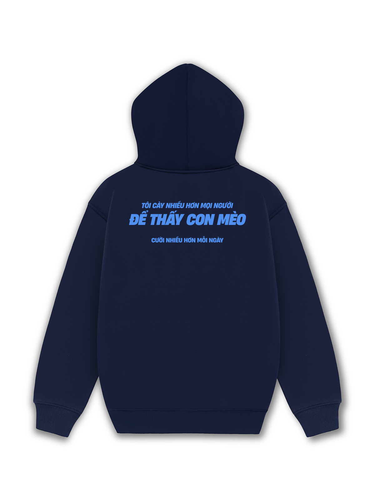 Áo Hoodie Nỉ Hai Da Mèo Cười Nhiều Hơn