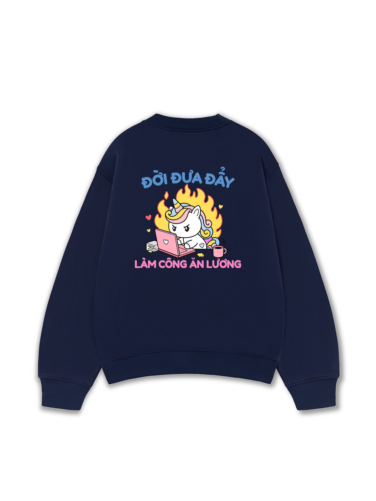 Áo Sweater Nỉ Hai Da Công Chúa Làm Công Ăn Lương