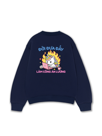 Áo Sweater Nỉ Hai Da Công Chúa Làm Công Ăn Lương