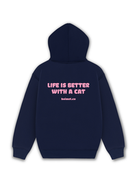 Áo Hoodie Nỉ Hai Da Life Is Better With A Cat