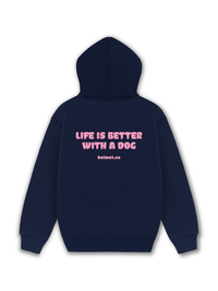 Áo Hoodie Nỉ Hai Da Life Is Better With A Dog