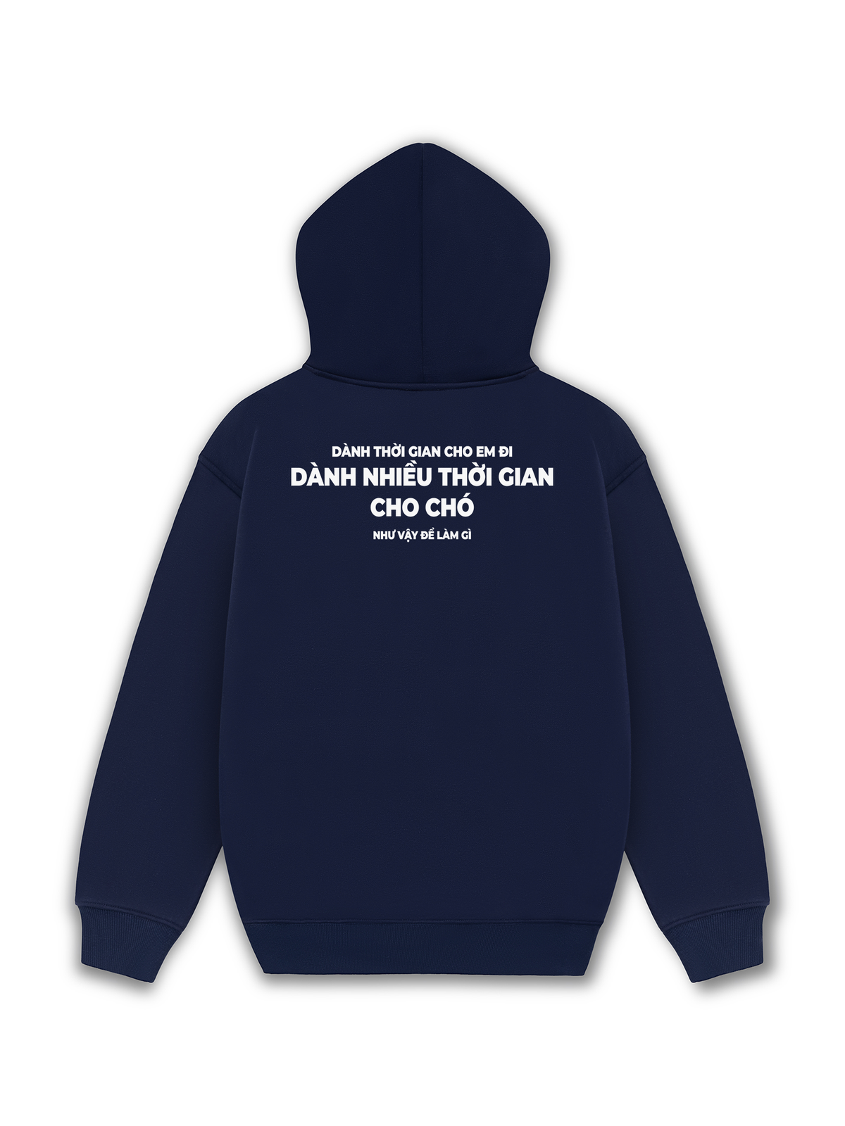 Áo Hoodie Nỉ Hai Da Dành Thời Gian Cho Chó