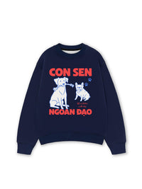 Áo Sweater Nỉ Hai Da Con Sen Ngoan Đạo Chó