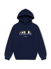 Áo Hoodie Nỉ Hai Da Life Is Better With Cats