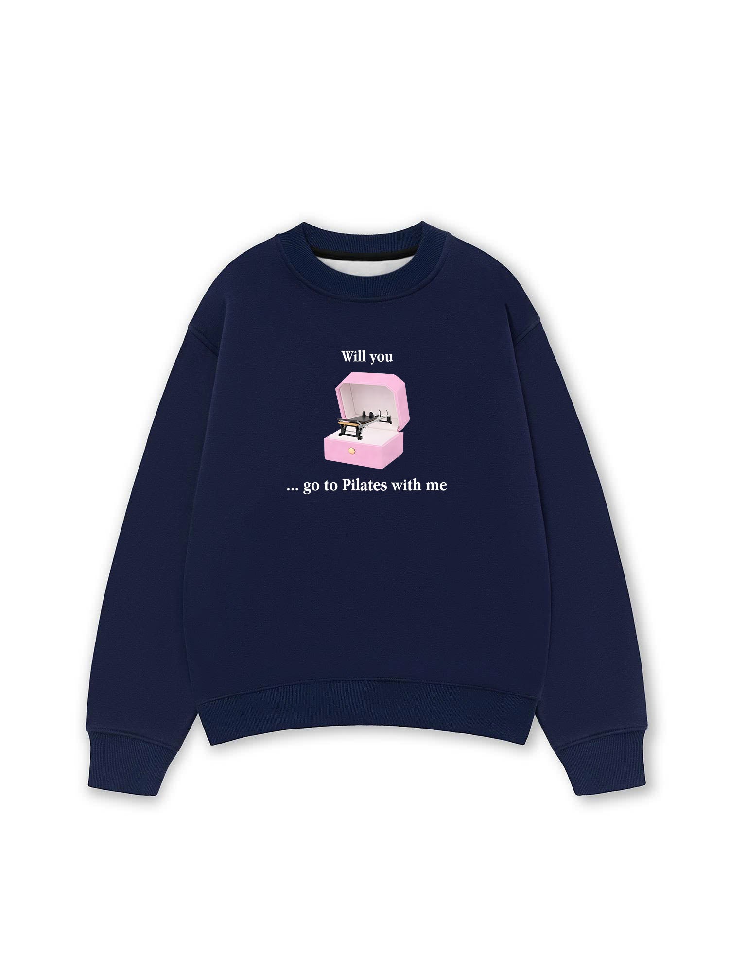 Áo Sweater Nỉ Hai Da Will You Pilates With Me