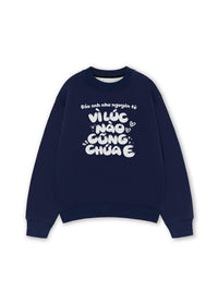 Áo Sweater Nỉ Hai Da Đầu Anh Như Nguyên Tử