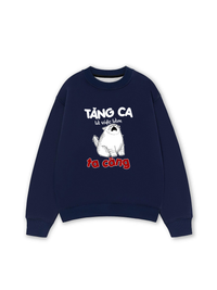 Áo Sweater Nỉ Hai Da Tăng Ca