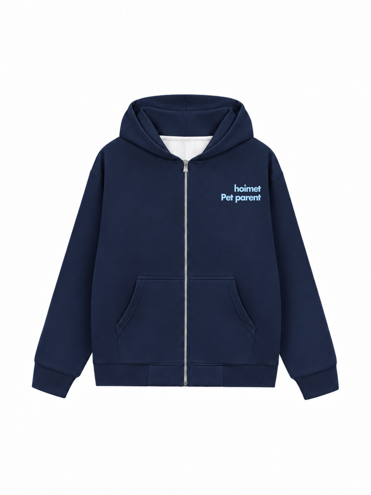Áo Hoodie Zip Nỉ Hai Da I Love Cat