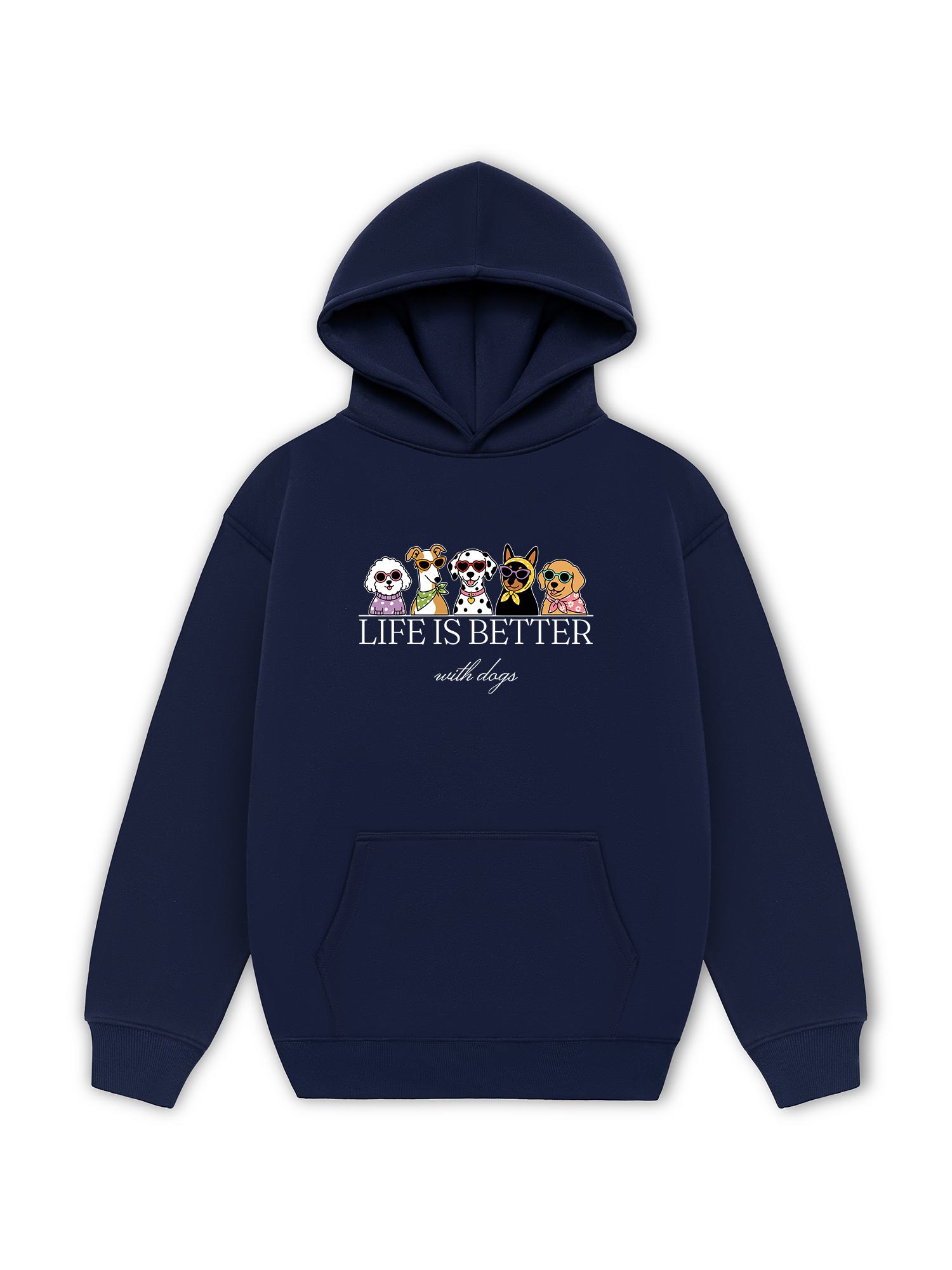 Áo Hoodie Nỉ Hai Da Life Is Better With Dogs