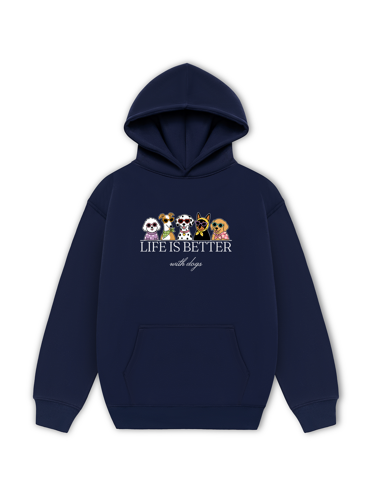 Áo Hoodie Nỉ Hai Da Life Is Better With Dogs