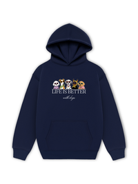 Áo Hoodie Nỉ Hai Da Life Is Better With Dogs