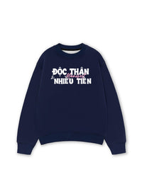 Áo Sweater Nỉ Hai Da Manifest Độc Thân Và Nhiều Tiền