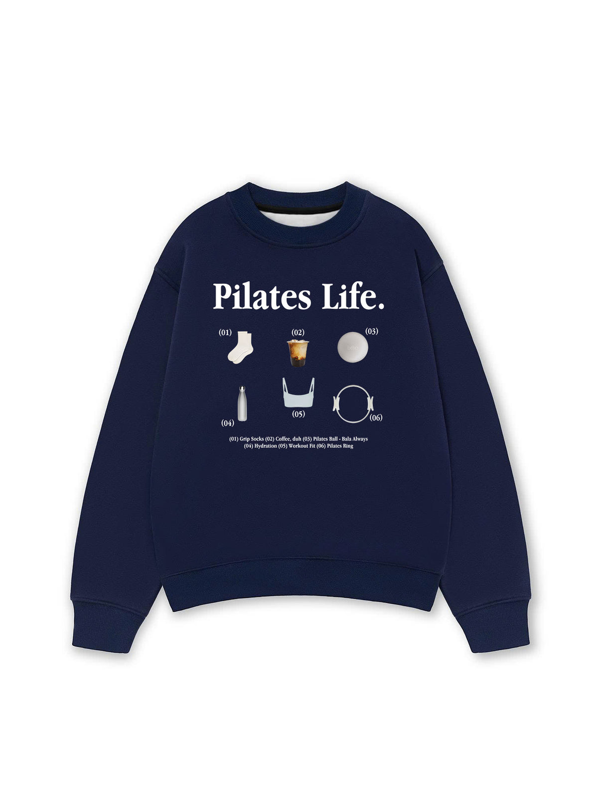 Áo Sweater Nỉ Hai Da  Pilates Life