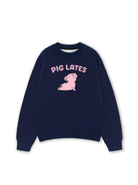 Áo Sweater Nỉ Hai Da Piglates