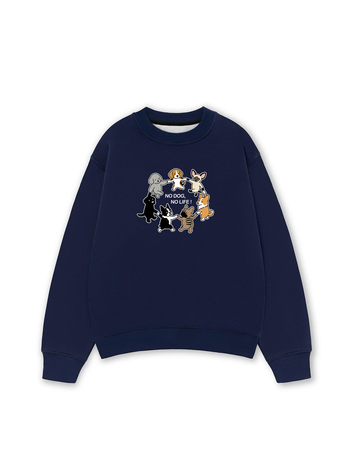 Áo Sweater Nỉ Hai Da No Dog No Life