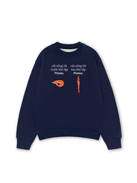 Áo Sweater Nỉ Hai Da Tôm Pilates