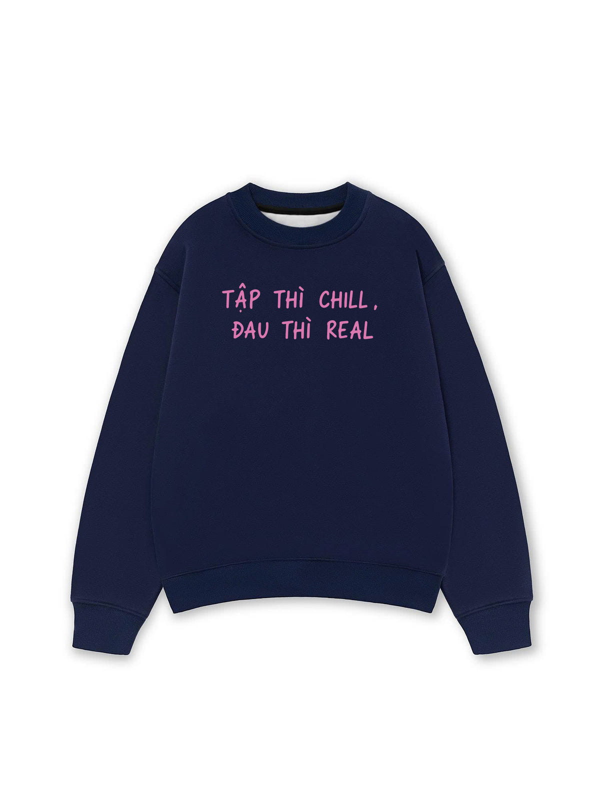 Áo Sweater Nỉ Hai Da  Tập Chill Đau Real