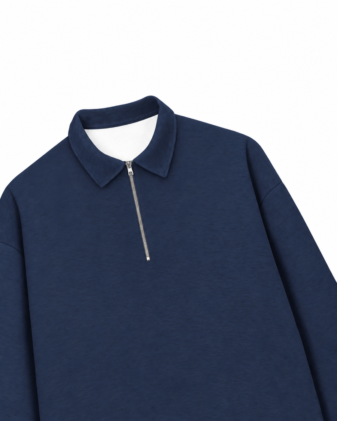 Áo Sweater Polo Nỉ Hai Da Hơi Mệt Basic