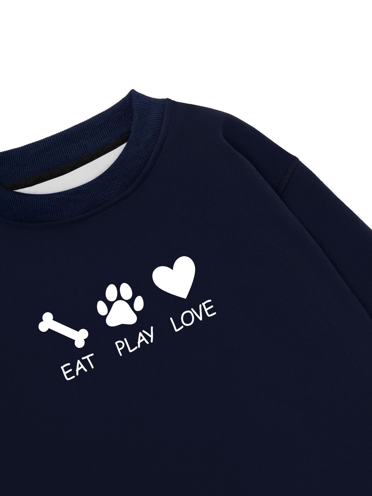 Áo Sweater Nỉ Hai Da Eat Play Love
