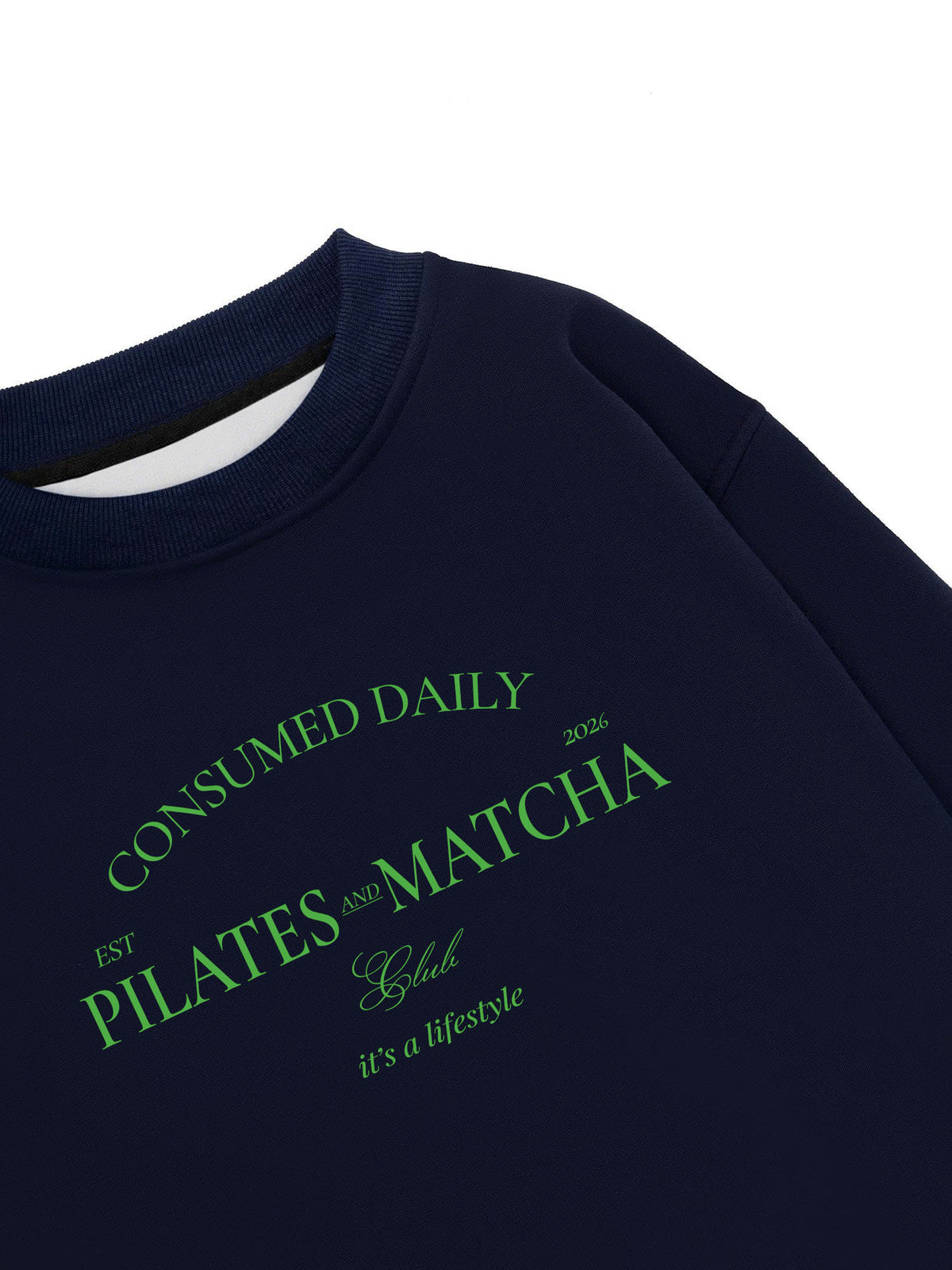 Áo Sweater Nỉ Hai Da Pilates And Matcha