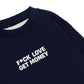Áo Sweater Nỉ Hai Da Fuck Love Get Money