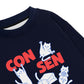 Áo Sweater Nỉ Hai Da Con Sen Ngoan Đạo Mèo