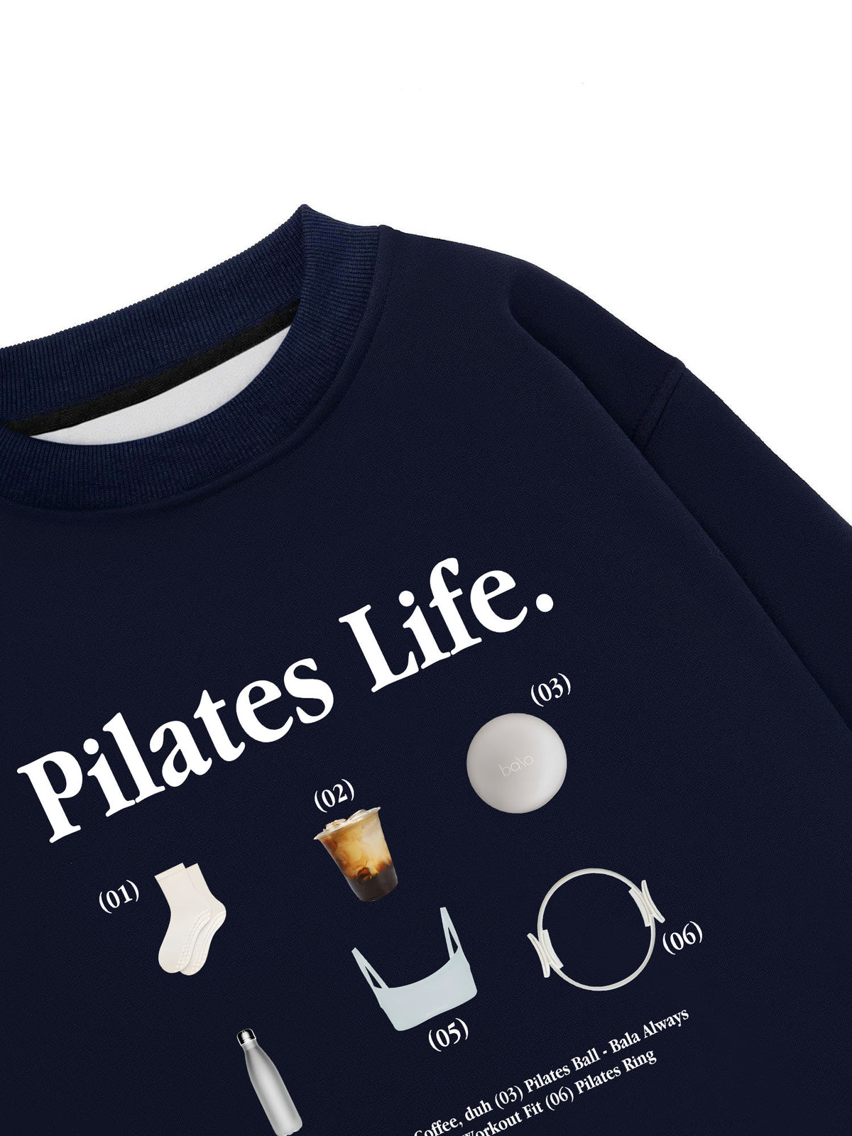 Áo Sweater Nỉ Hai Da  Pilates Life