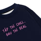 Áo Sweater Nỉ Hai Da  Tập Chill Đau Real