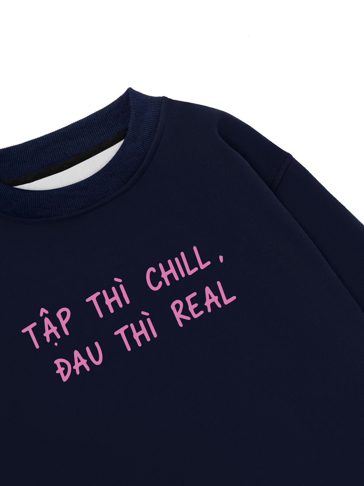 Áo Sweater Nỉ Hai Da  Tập Chill Đau Real