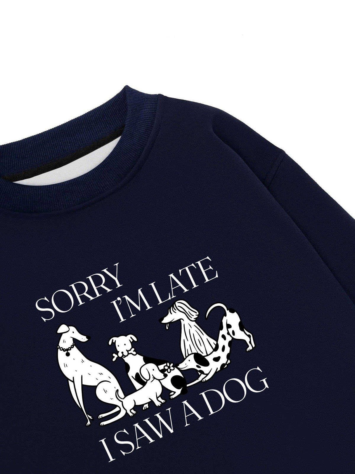 Áo Sweater Nỉ Hai Da I Saw A Dog