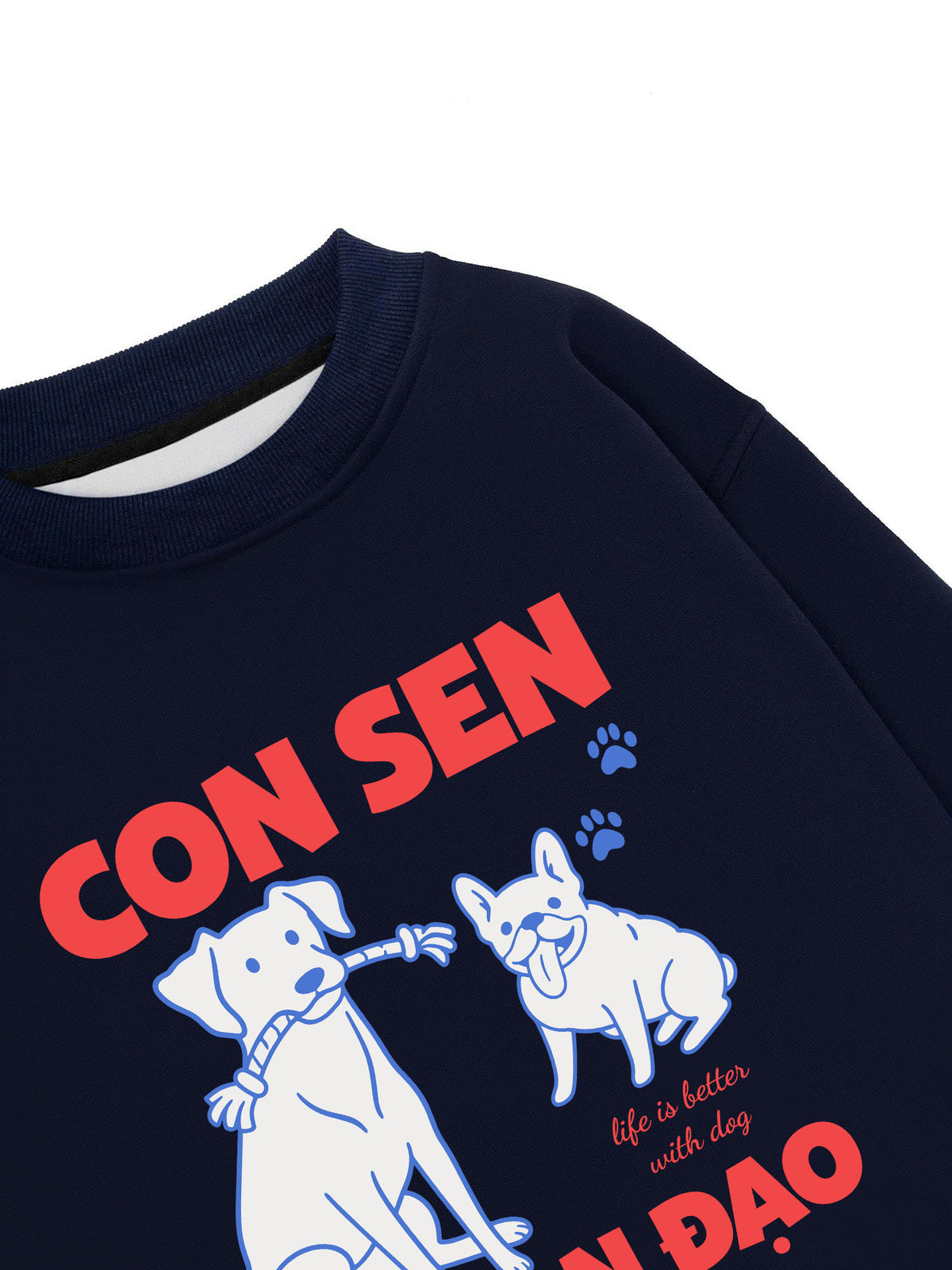 Áo Sweater Nỉ Hai Da Con Sen Ngoan Đạo Chó