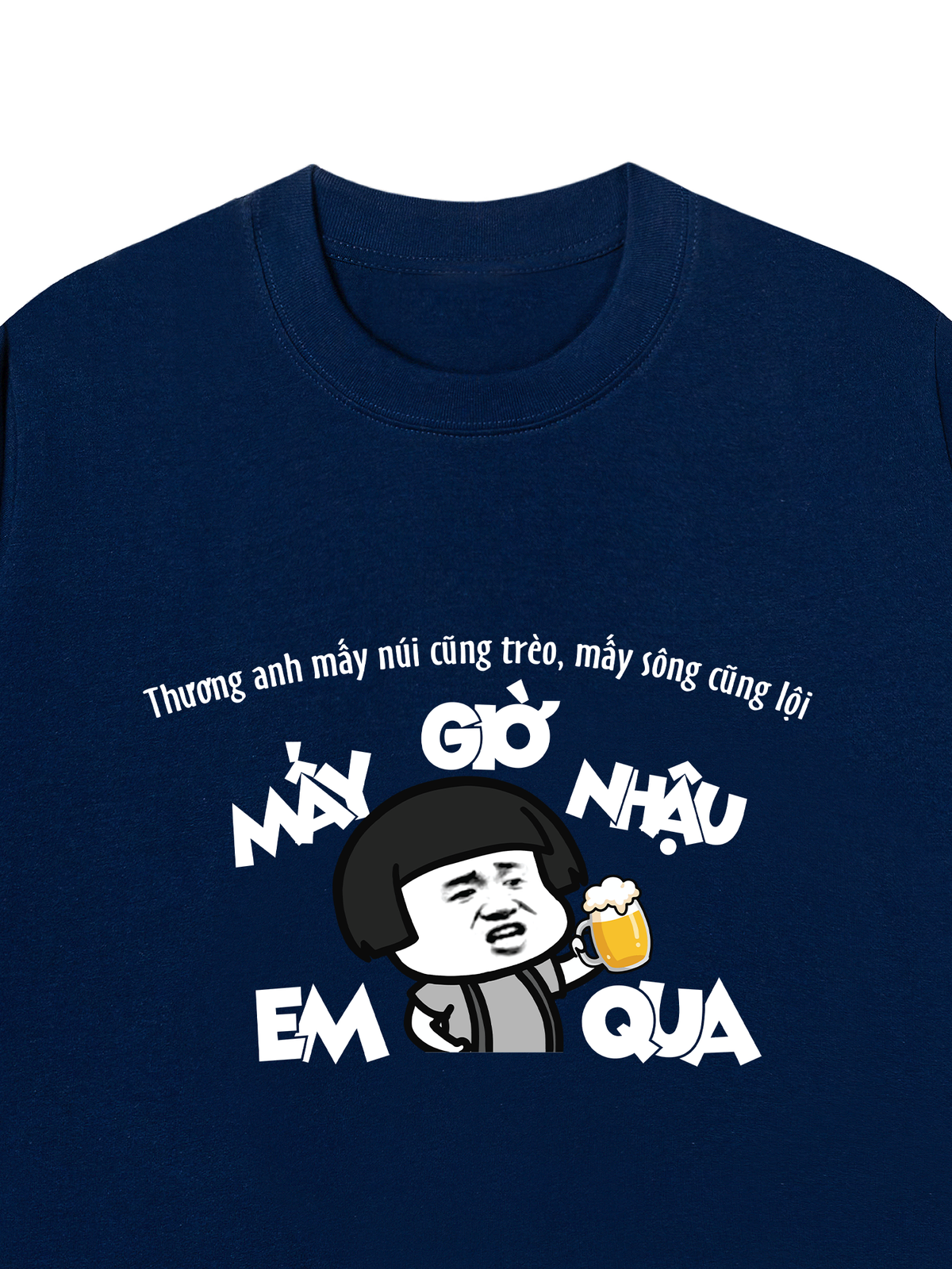 Áo Thun Relaxed Fit Thương Anh Mấy Núi Cũng Trèo