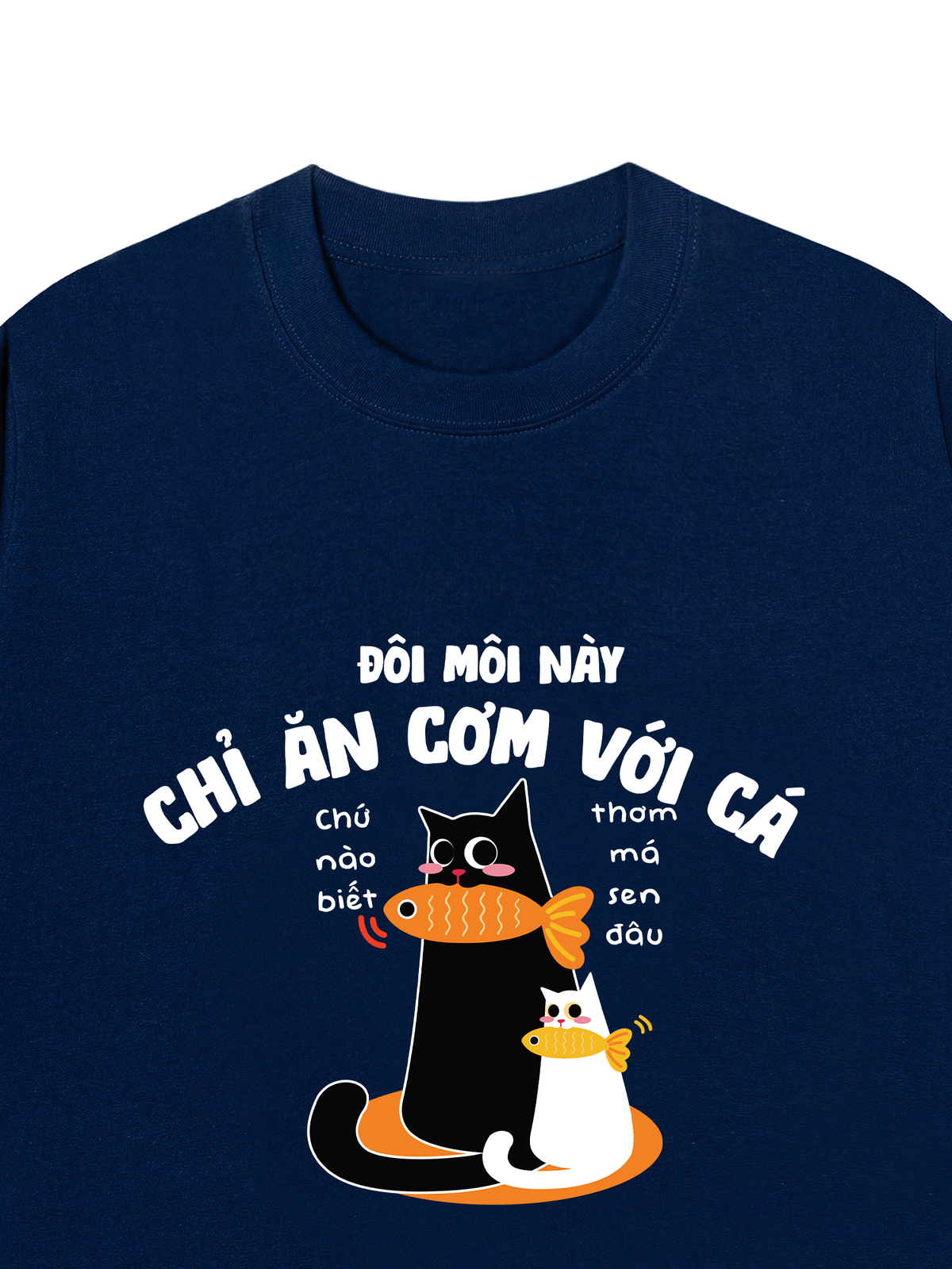 Áo Thun Relaxed Fit Đôi Môi Này Chỉ Ăn Cơm Với Cá