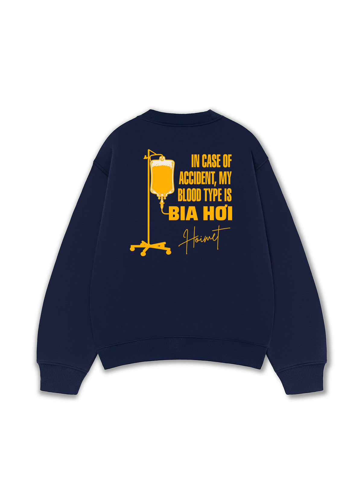 Áo Sweater Nỉ Hai Da Blood Type Is Bia Hơi