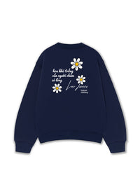Áo Sweater Nỉ Hai Da Hoa Khó Trồng