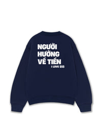 Áo Sweater Nỉ Hai Da Người Hướng Về Tiền