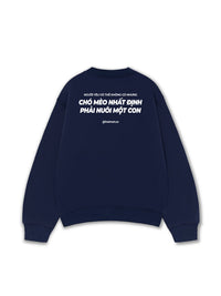 Áo Sweater Nỉ Hai Da Phải Nuôi Chó Mèo