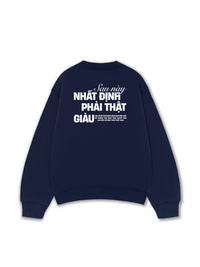 Áo Sweater Nỉ Hai Da Phải Thật Giàu