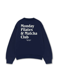 Áo Sweater Nỉ Hai Da Monday Pilates & Matcha