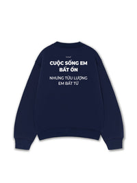 Áo Sweater Nỉ Hai Da Tửu Lượng Em Bất Tử
