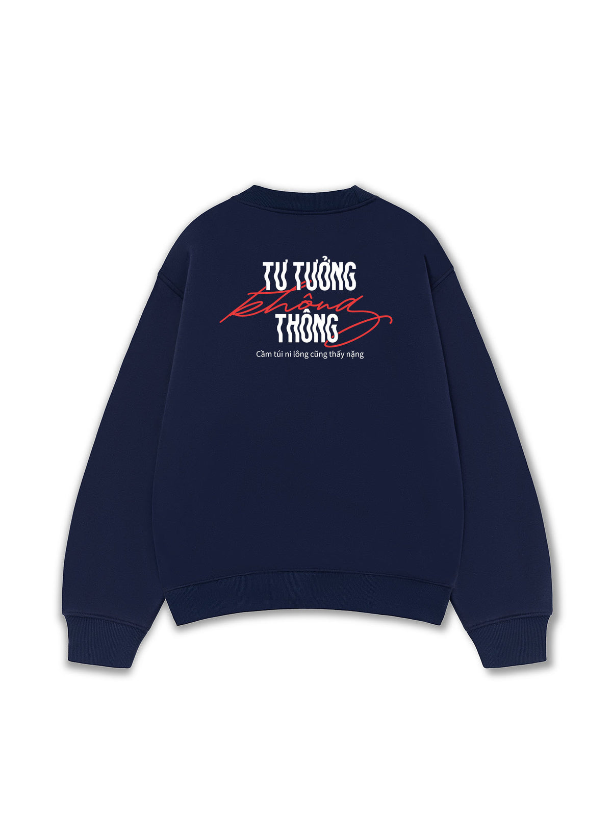 Áo Sweater Nỉ Hai Da Tư Tưởng Không Thông
