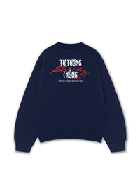 Áo Sweater Nỉ Hai Da Tư Tưởng Không Thông