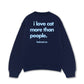 Áo Sweater Nỉ Hai Da I Love Cat