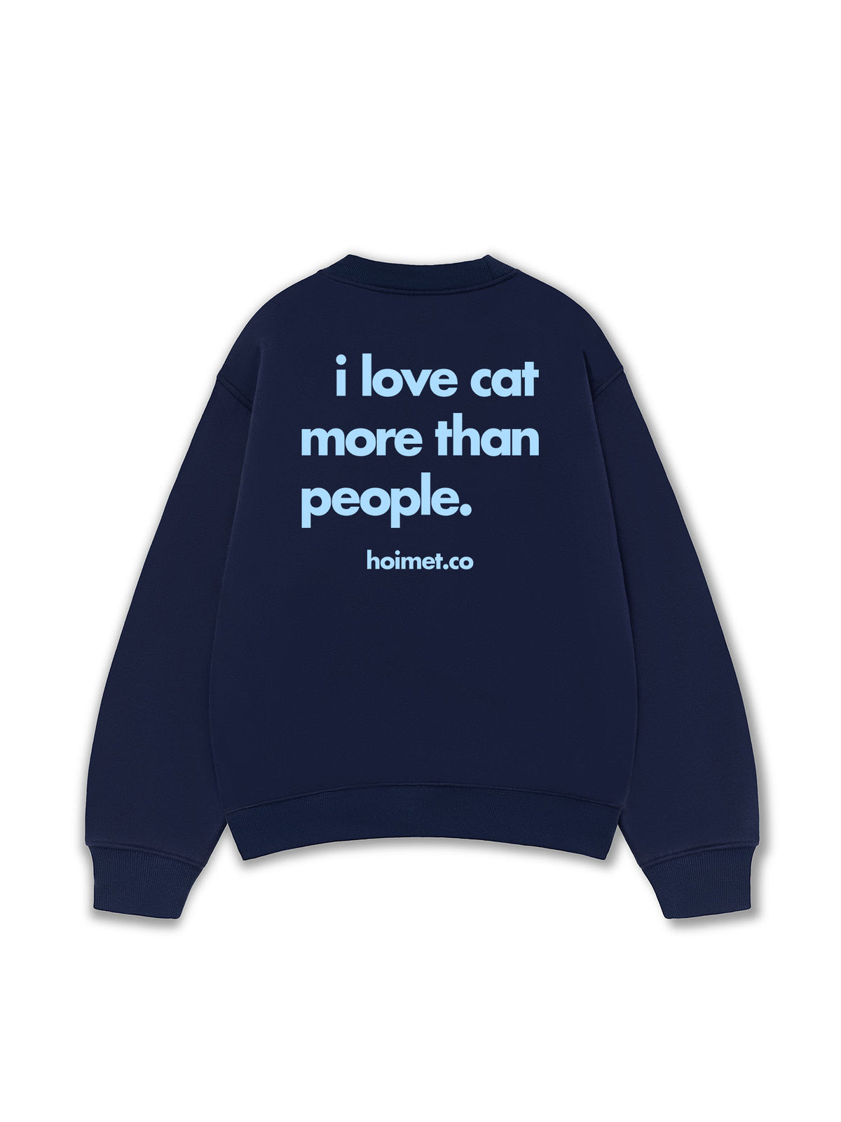 Áo Sweater Nỉ Hai Da I Love Cat