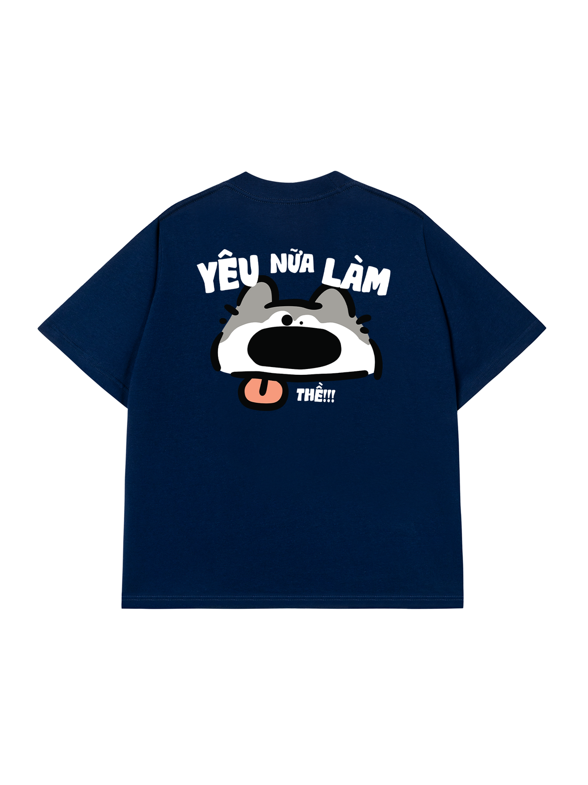 Áo Thun Relaxed Fit Yêu Nữa Làm Chó