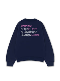 Áo Sweater Nỉ Hai Da Pilates Warning
