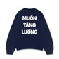 Áo Sweater Nỉ Hai Da Muốn Tăng Lương